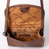 American Darling Messenger Bag Saddle Blanket Fabric Genuine Leather Western Women Bag Handbag Purse | Cute Messenger Bag | Leather Messenger Bag | Messenger Purse