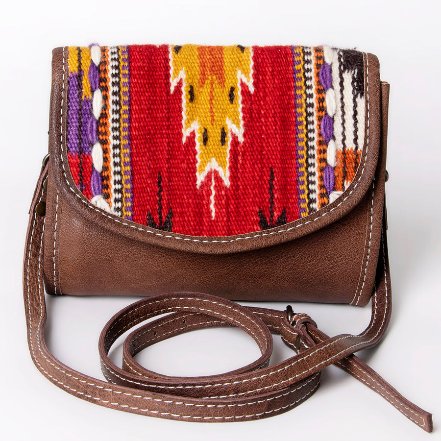 American Darling Women's Messenger Bag Western Saddle Blanket Genuine Leather Handbag and Ladies Purse
