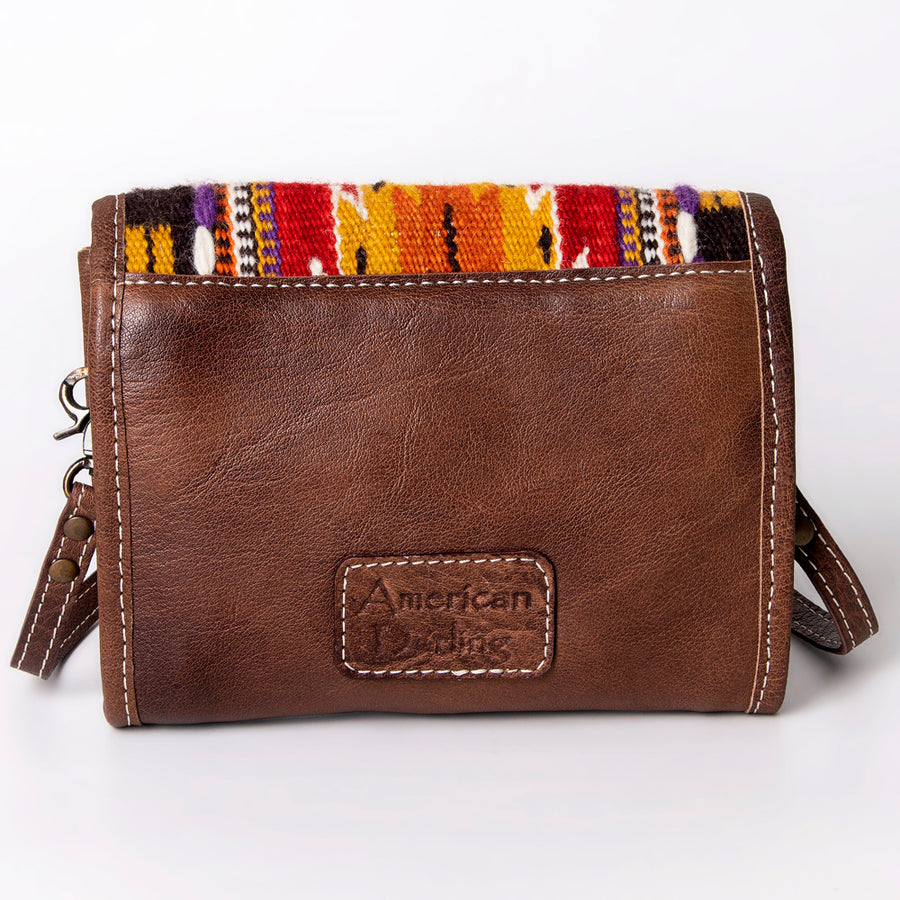 American Darling Women's Messenger Bag Western Saddle Blanket Genuine Leather Handbag and Ladies Purse