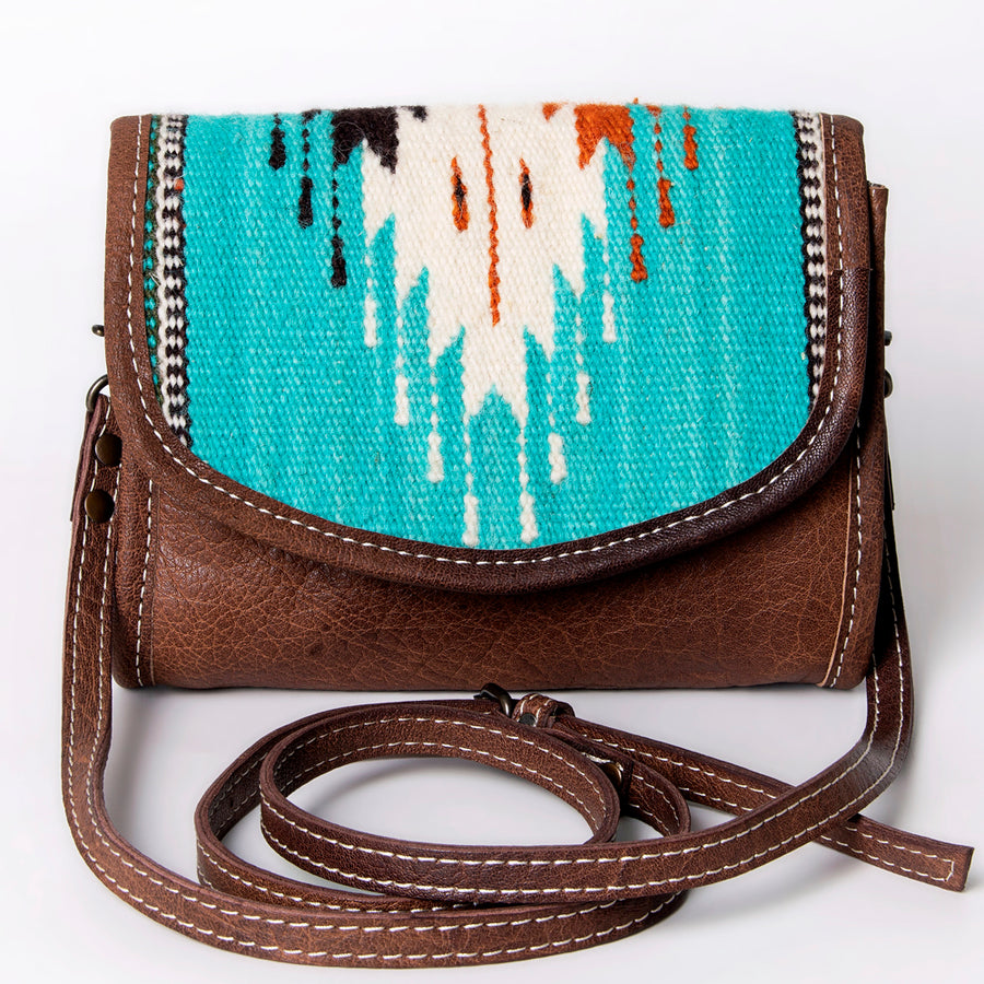 American Darling Women's Messenger Bag Western Saddle Blanket Genuine Leather Handbag and Ladies Purse