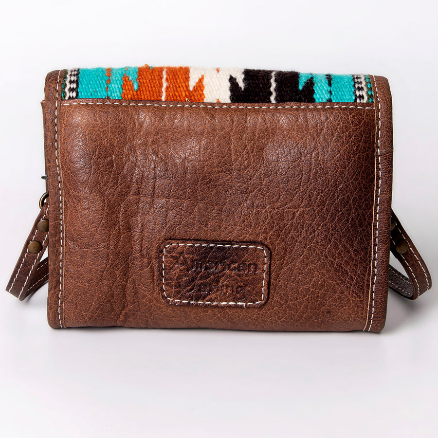 American Darling Women's Messenger Bag Western Saddle Blanket Genuine Leather Handbag and Ladies Purse