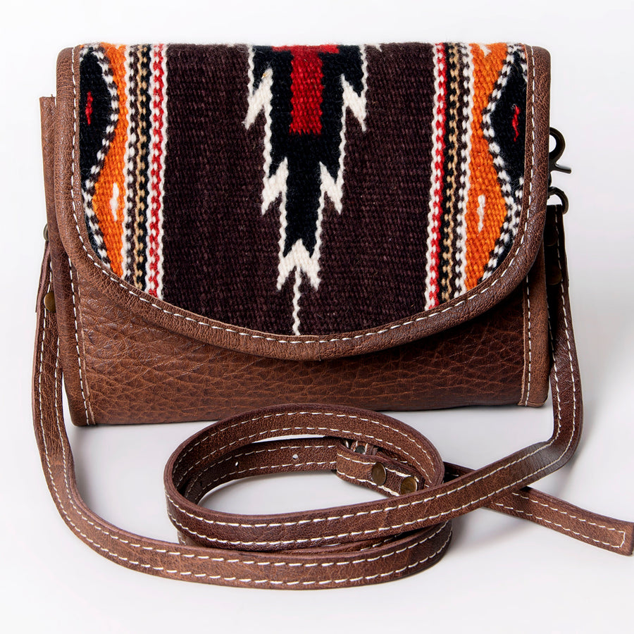 American Darling Women's Messenger Bag Western Saddle Blanket Genuine Leather Handbag and Ladies Purse