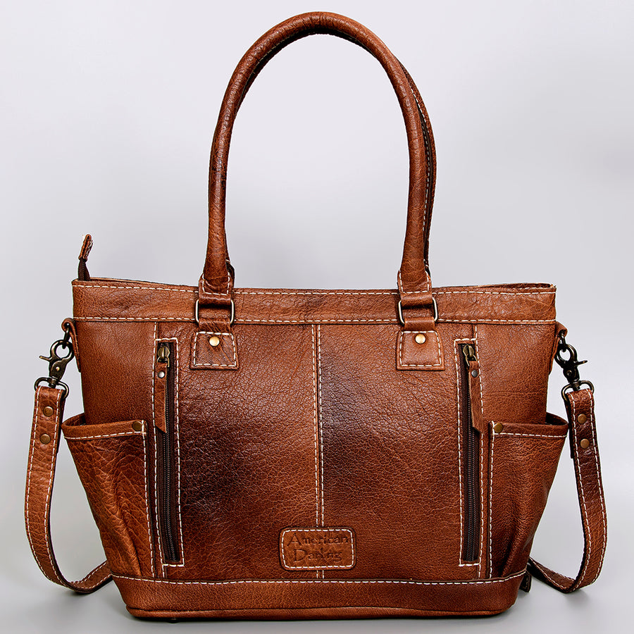 American Darling Women's Tote Bag Western Saddle Blanket Genuine Leather Handbag and Ladies Purse