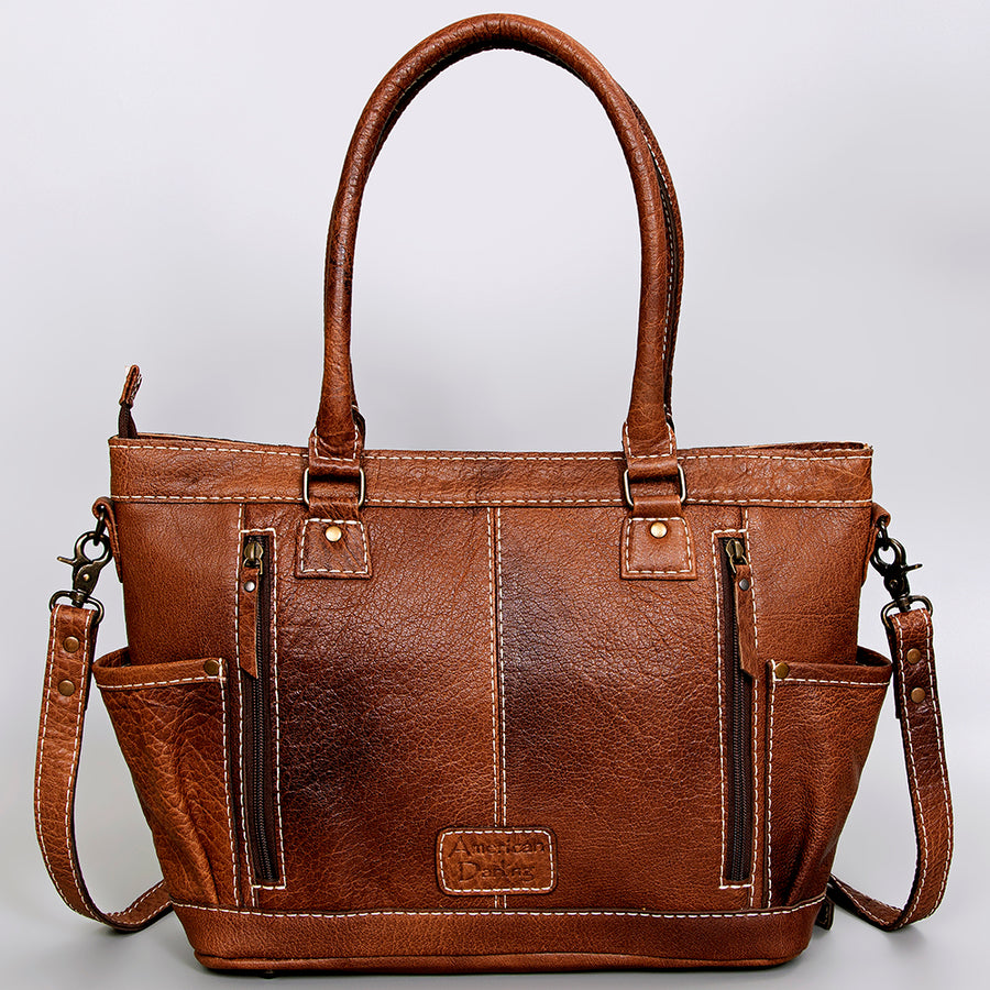 American Darling Women's Tote Bag Western Saddle Blanket Genuine Leather Handbag and Ladies Purse