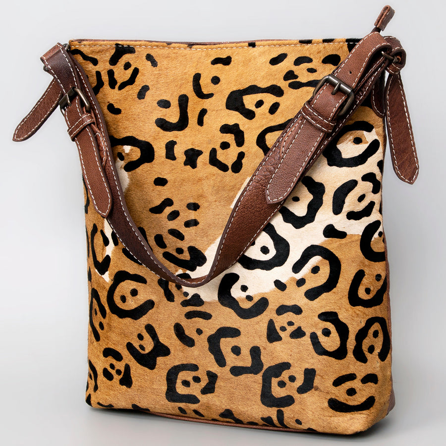 American Darling Hair-On Cowhide Leather Crossbody Bag - Western Handmade Purse - Uhorse