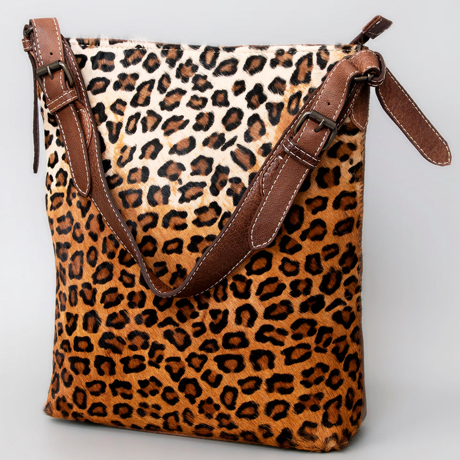 American Darling Hair-On Cowhide Leather Crossbody Bag - Western Handmade Purse - Uhorse