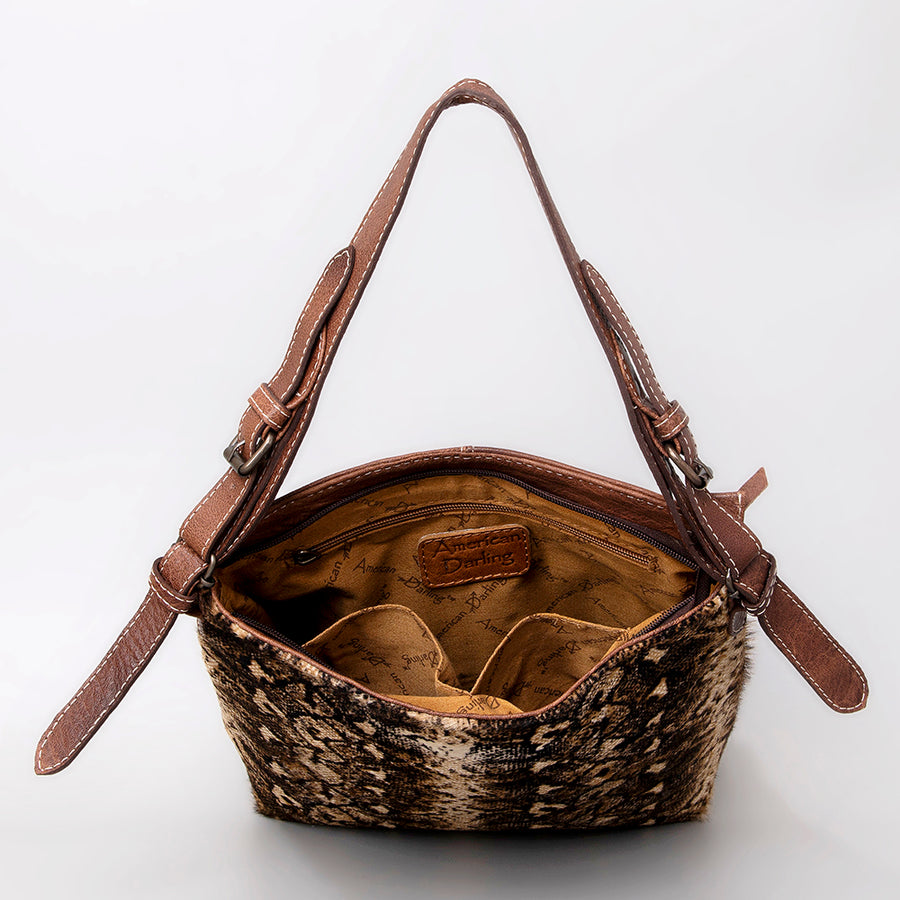 American Darling Women's Hobo Bag Western Hair-on Genuine Leather Handbag and Ladies Purse