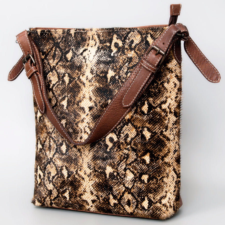 American Darling Hair-On Cowhide Leather Crossbody Bag - Western Handmade Purse - Uhorse