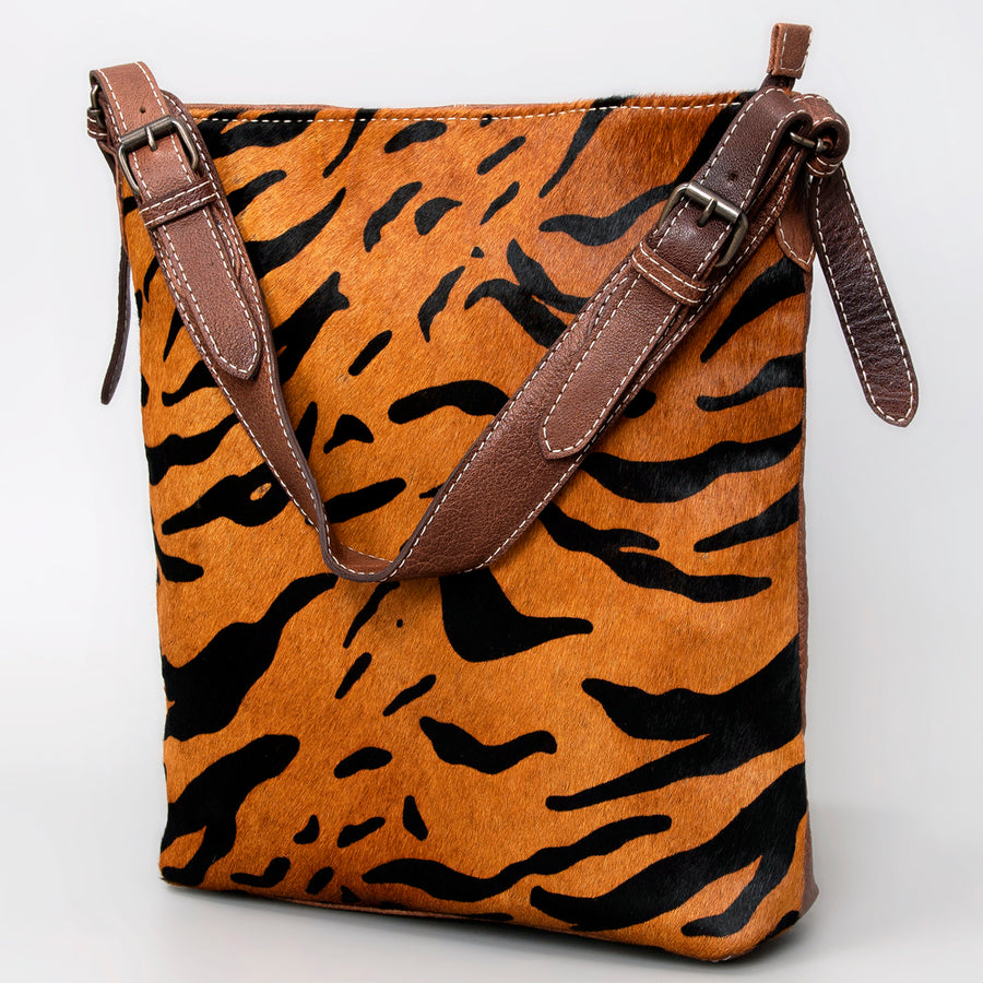 American Darling Hair-On Cowhide Leather Crossbody Bag - Western Handmade Purse - Uhorse
