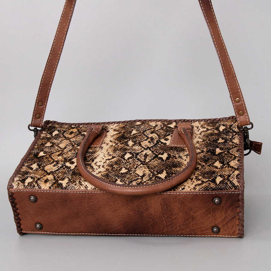 American Darling Women's Tote Bag Western Hair-On Genuine Leather Handbag and Ladies Purse