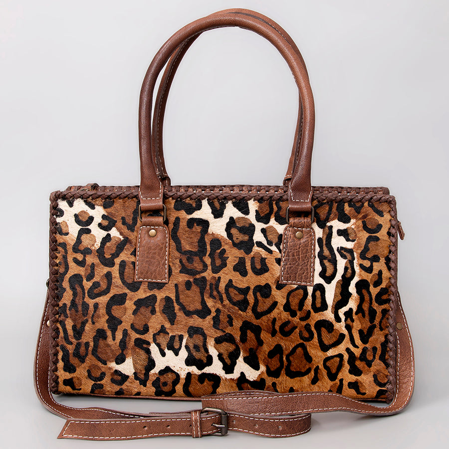 American Darling Women's Tote Bag Western Hair-On Genuine Leather Handbag and Ladies Purse