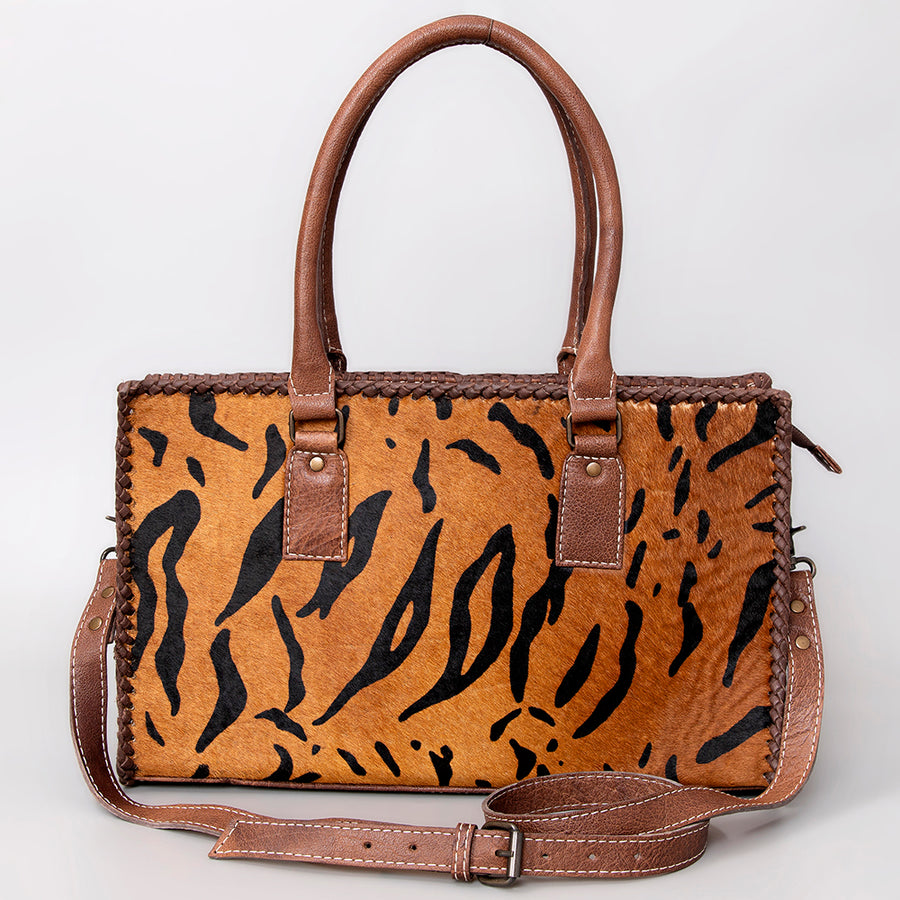 American Darling Women's Tote Bag Western Hair-On Genuine Leather Handbag and Ladies Purse