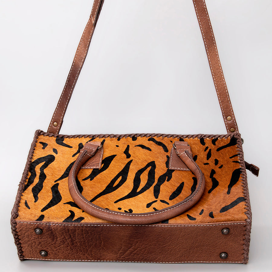 American Darling Women's Tote Bag Western Hair-On Genuine Leather Handbag and Ladies Purse
