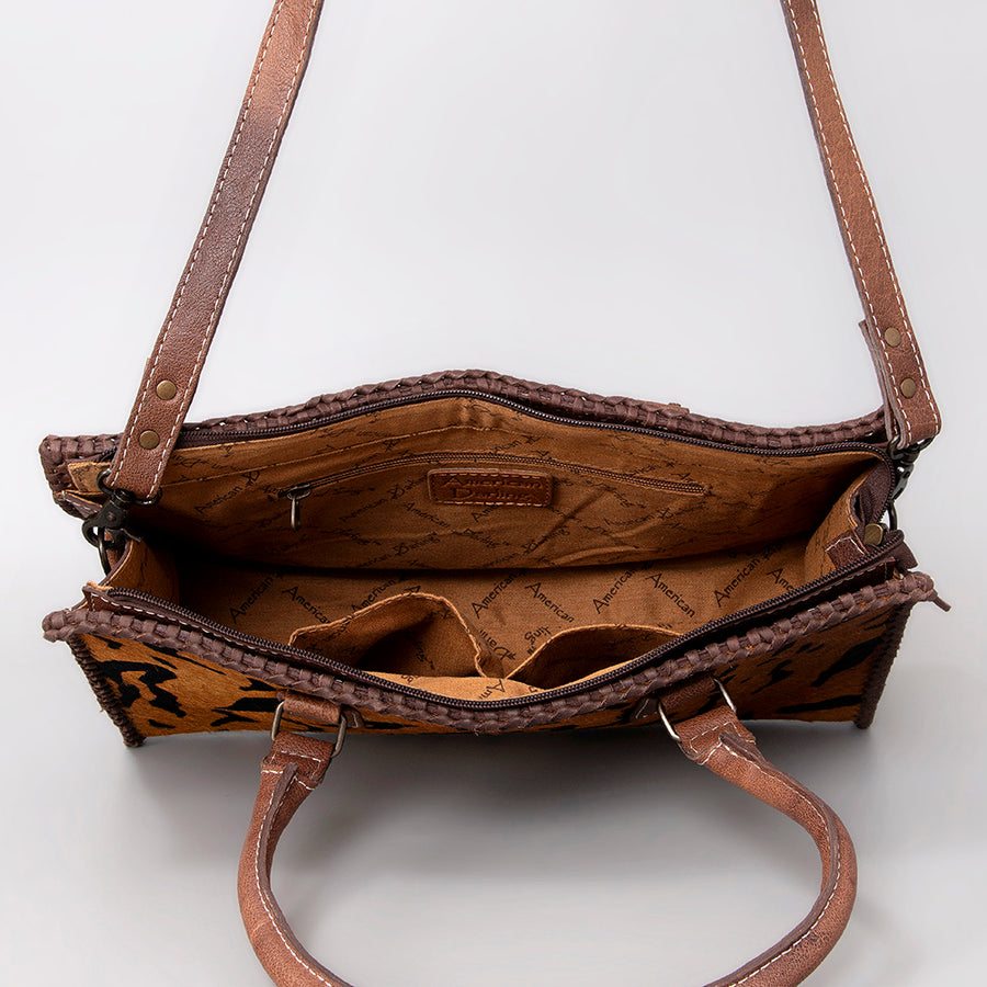 American Darling Women's Tote Bag Western Hair-On Genuine Leather Handbag and Ladies Purse