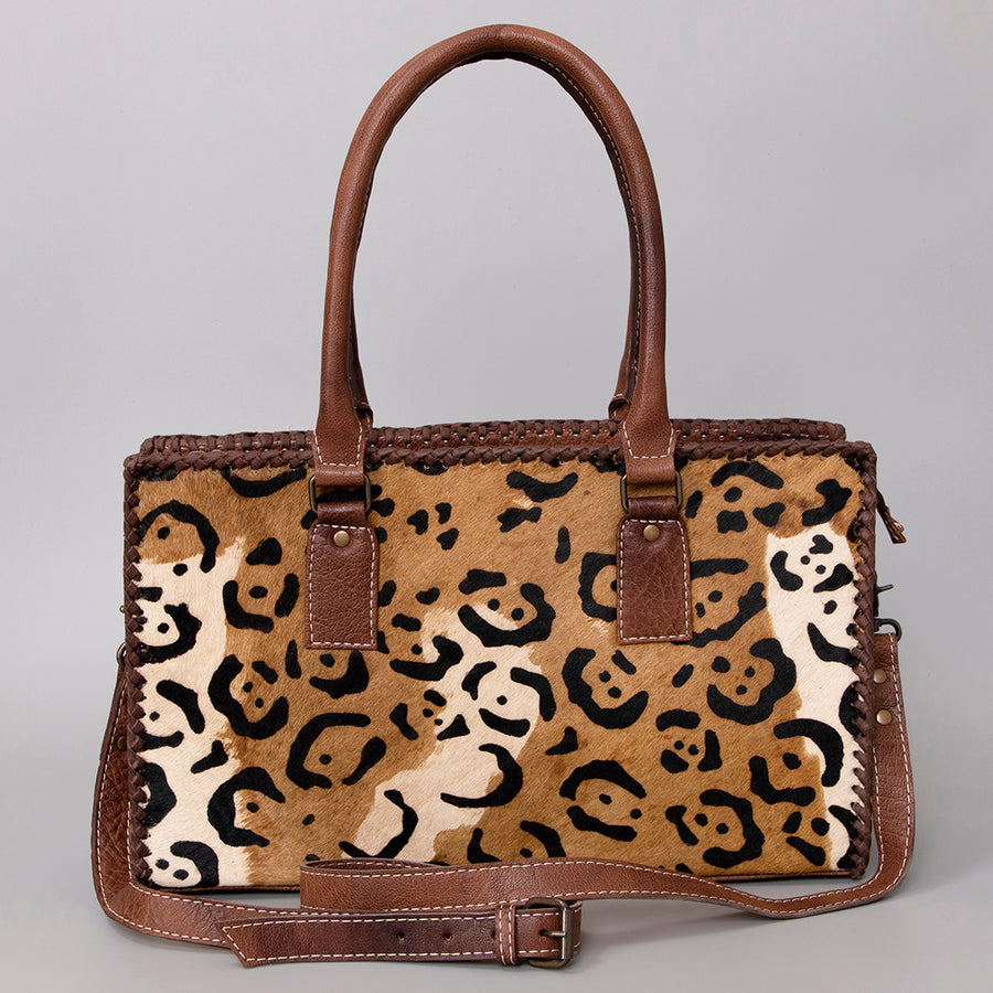 American Darling Women's Tote Bag Western Hair-On Genuine Leather Handbag and Ladies Purse