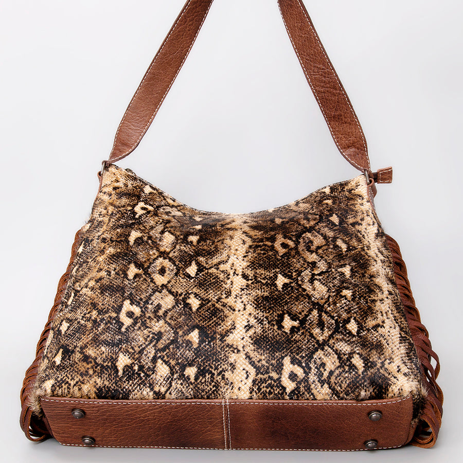 American Darling Women's Hobo Bag Western Hair-On Genuine Leather Handbag and Ladies Purse