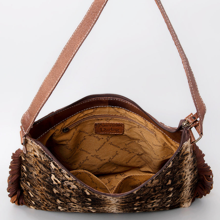 American Darling Women's Hobo Bag Western Hair-On Genuine Leather Handbag and Ladies Purse