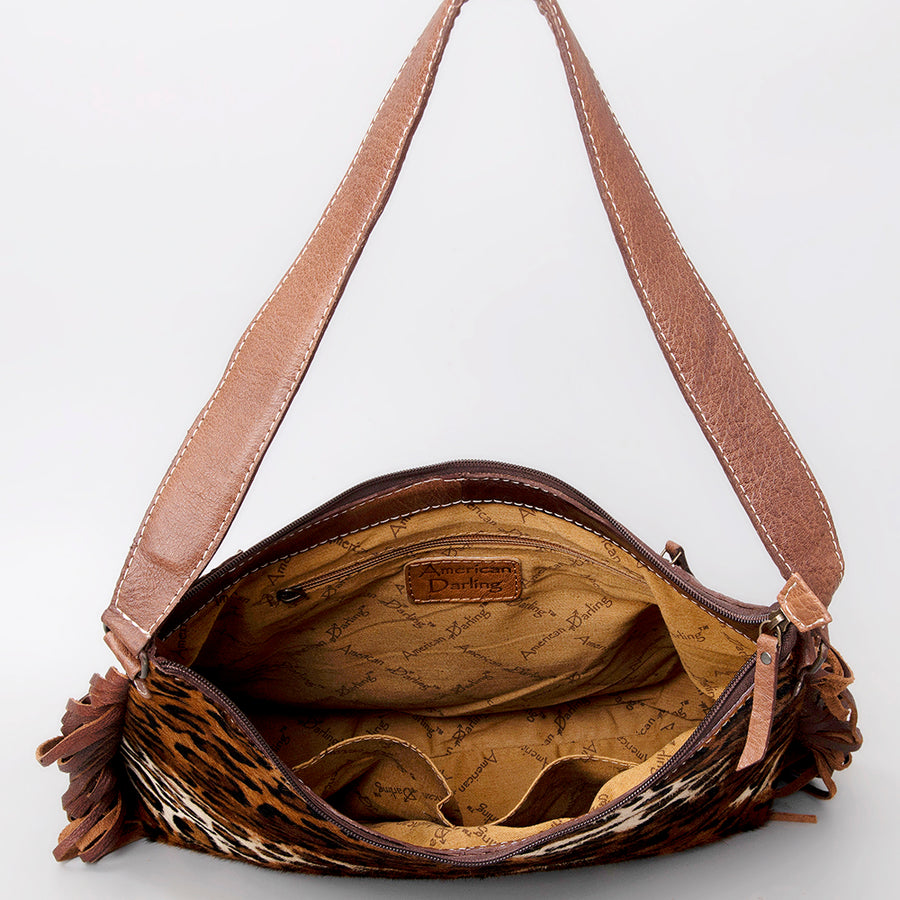 American Darling Women's Hobo Bag Western Hair-On Genuine Leather Handbag and Ladies Purse
