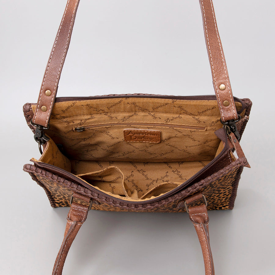 American Darling Women's Hobo Bag Western Hair-On Genuine Leather Handbag and Ladies Purse
