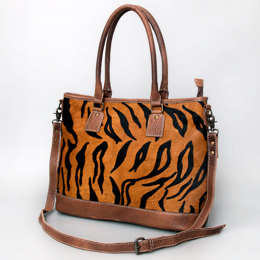 American Darling Western Hair-On Cowhide Leather Crossbody Bag - Hilason