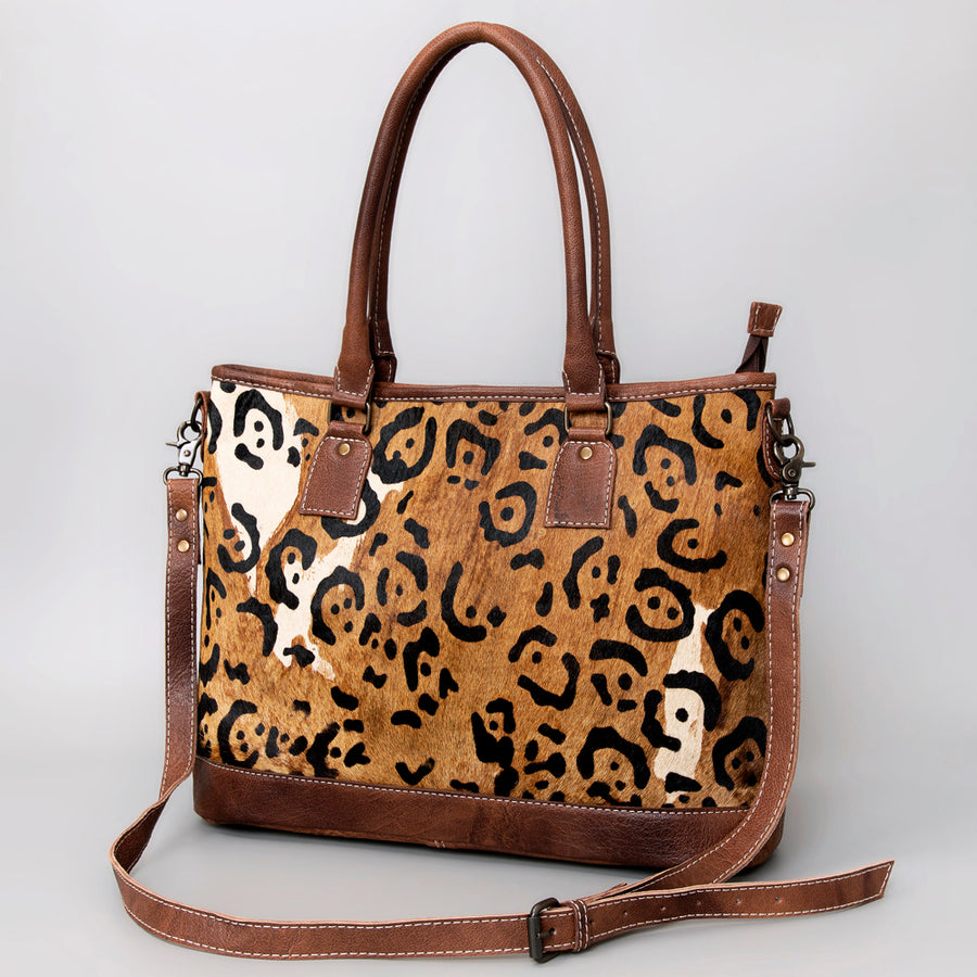 American Darling Western Hair-On Cowhide Leather Crossbody Bag - Hilason
