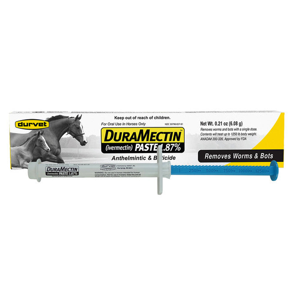 DuraMectin Horse Dewormer Paste 6.08 Gm Hilason Saddles and Tack