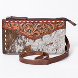 American Darling ADBG1027 Small Crossbody Hand Tooled Genuine Leather Women Bag Western Handbag Purse