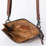 American Darling ADBG1027 Small Crossbody Hand Tooled Genuine Leather Women Bag Western Handbag Purse