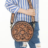 ADBGA305 American Darling Hand Tooled Genuine Leather Women Bag Western Handbag Purse