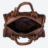American Darling Duffel Full Grain Genuine Leather Western Women Bag | Handbag | Leather Duffle Bag | Weekend Bag | Travel Duffel Bags | Duffel Bag for Women |