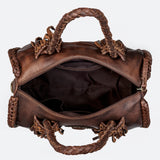 American Darling Duffel Full Grain Genuine Leather Western Women Bag | Handbag | Leather Duffle Bag | Weekend Bag | Travel Duffel Bags | Duffel Bag for Women |