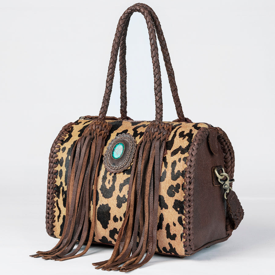 American Darling Duffel Hair on Genuine Leather Western Women Bag | Handbag Duffel Weekend Travel Bags for - Uhorse
