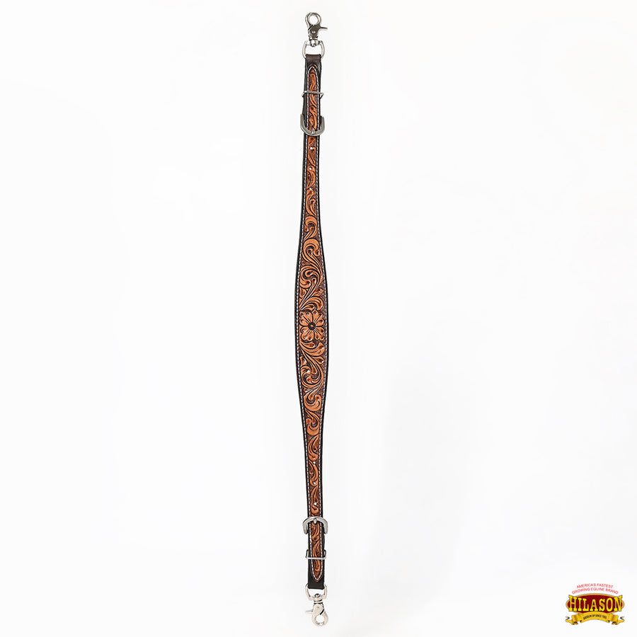 HILASON Western Horse Headstall Breast Collar Set American Leather Floral | Tack for Horses