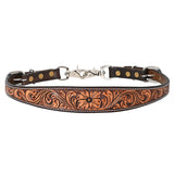 HILASON Western Horse Headstall Breast Collar Wither Strap Set American Leather Floral
