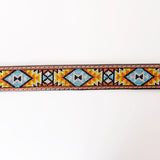 Hilason Hand Carved Western Leather Men Women Belt Beaded