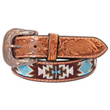 HILASON Western Genuine Leather Belt for Men Women Cowboy Cowgirl Handmade Unisex Full Grain Heavy Duty Tooled - Uhorse