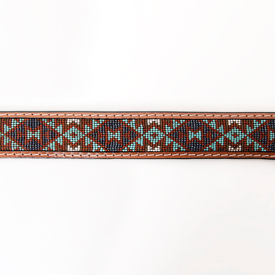 HILASON Western Genuine Leather Belt for Men Women Cowboy Cowgirl Handmade Unisex Full Grain Heavy Duty Tooled Beaded