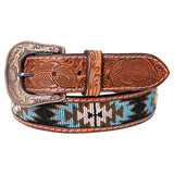 HILASON Western Genuine Leather Belt for Men Women Cowboy Cowgirl Handmade Unisex Full Grain Heavy Duty Tooled - Uhorse