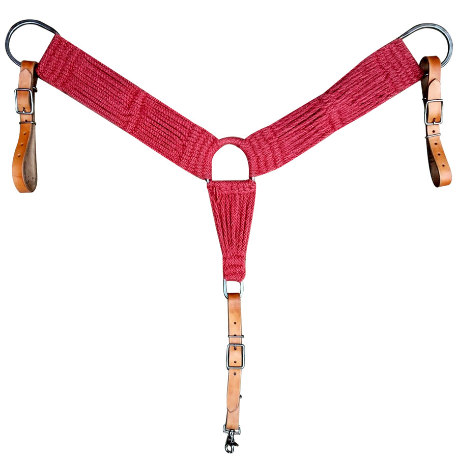 HILASON W. Wool Hand Tooled Breast Collar Red by Hilason – Cowboy and equestrian accessories