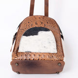 American Darling Backpack Hair On Crocodile Embossed Genuine Leather Western Women Bag | Backpack for Women | Laptop Backpack |Backpack Purse | Travel Backpack