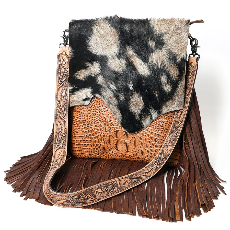 American Darling Large Crossbody Hair On Genuine Leather Western Women Bag Handbag Purse | Handbag Purse for Cute - Uhorse