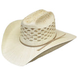 Lonestar size 6 3/4 The Ranch Vented Straw Bangora a Cattlemans Crease 4 1/4 Brim - Uhorse