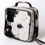 American Darling Hair-On Cowhide Genuine Leather Travel Jewelry Case - Uhorse