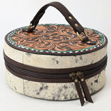 American Darling ADBGA317 Jewelry Case Hand Tooled Hair-On Genuine Leather Women Bag Western Handbag Purse