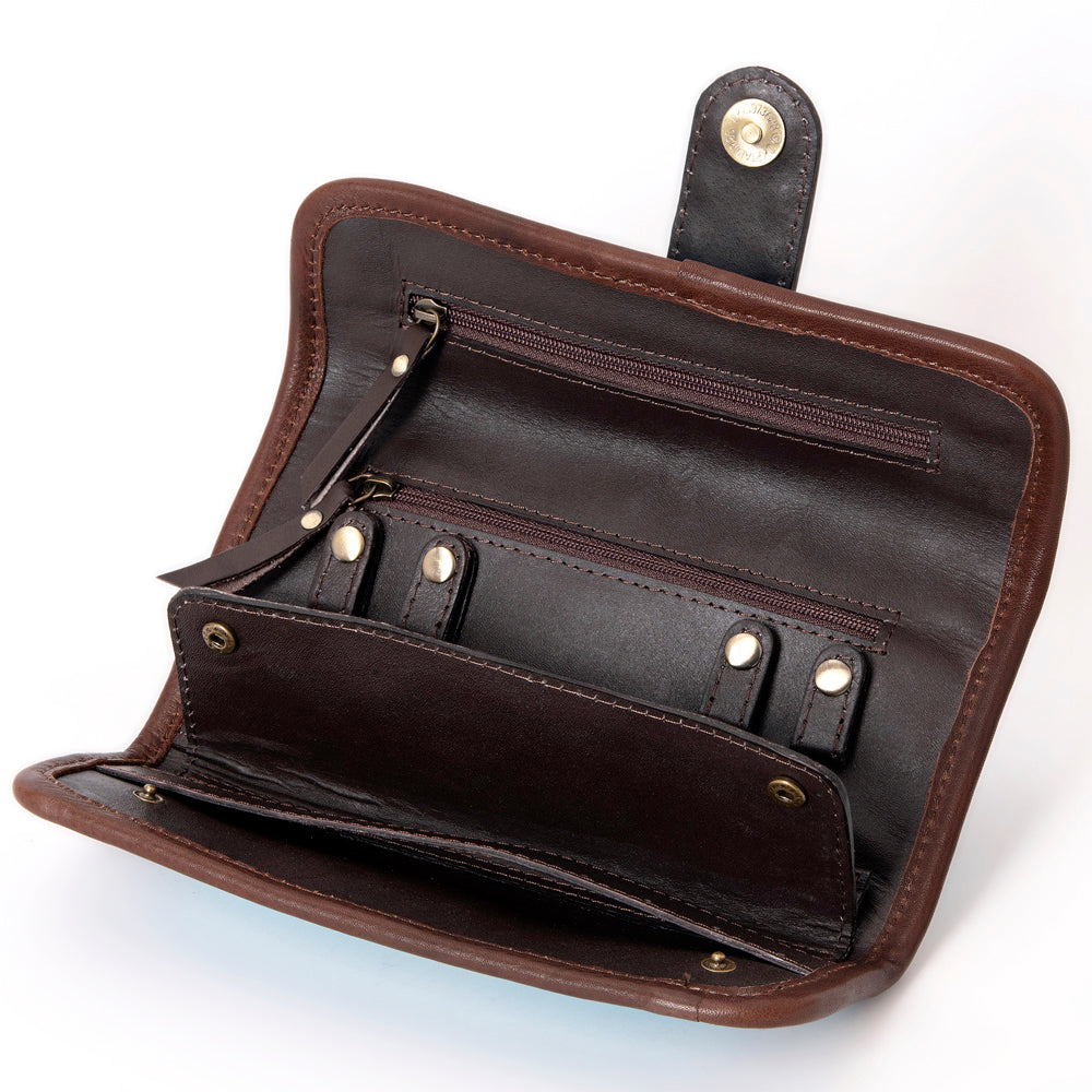 American Darling ADBGA319C Jewelry Case Hand Tooled Saddle Blanket Genuine Leather Women Bag Western Handbag Purse