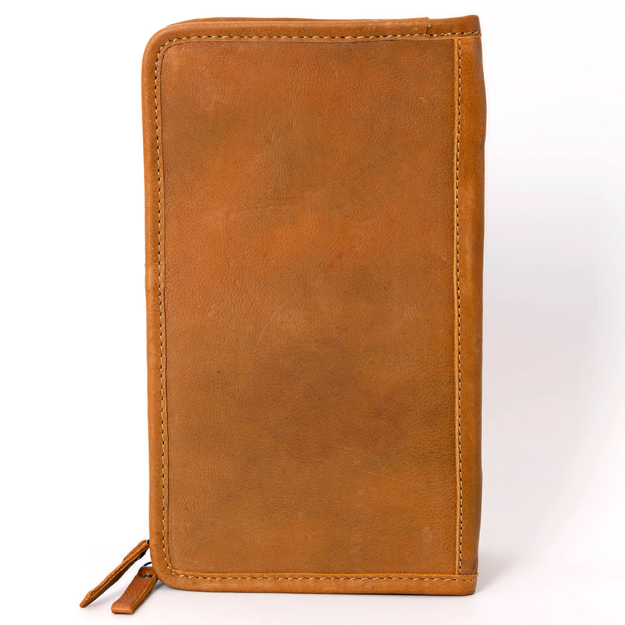 American Darling Jewelry Case for Women - Hair-On Cowhide, Hand Tooled Floral Carved Genuine Leather Travel Organizer