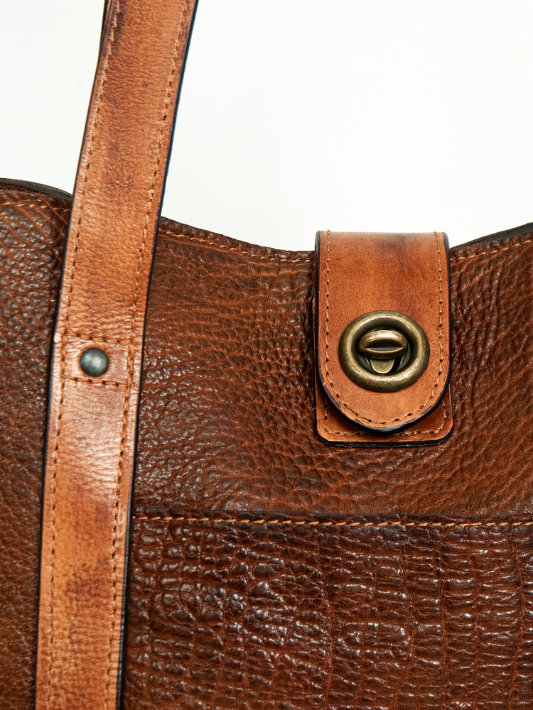 Never Mind Nmbgz140 Tote Vintage Handmade Genuine Cowhide Leather Women Bag Western Handbag Purse