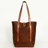 Never Mind Nmbgz140 Tote Vintage Handmade Genuine Cowhide Leather Women Bag Western Handbag Purse