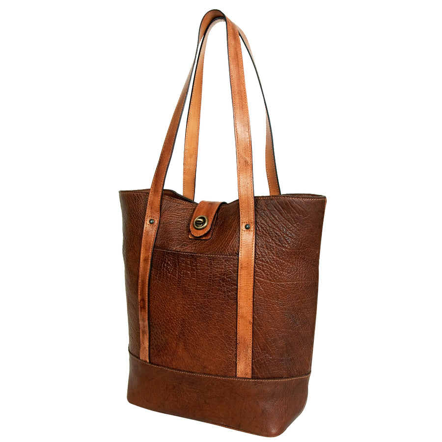Never Mind Nmbgz140 Tote Vintage Handmade Genuine Cowhide Leather by Hilason – Cowboy and equestrian accessories
