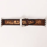 American Darling ADWAR102-41 Beautifully Hand Tooled Genuine American Leather I watch Strap Men and Women Unisex